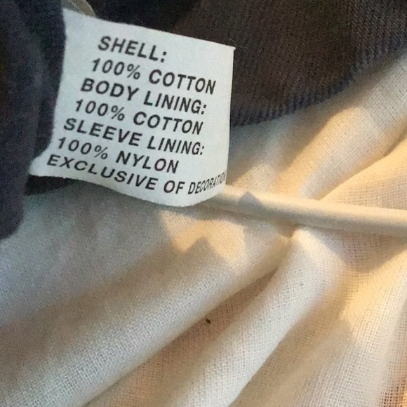 💥💥Old Navy 2005 canvas navy blue blazer with contrasting collar trim.size 3T. - Picture 8 of 8